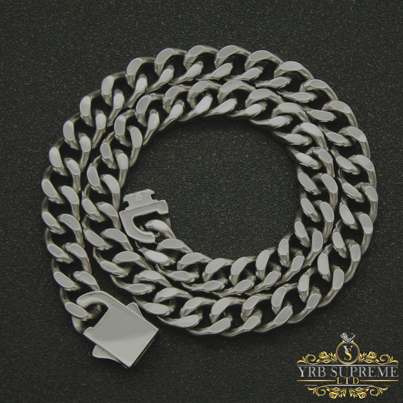 18 Inch Silver Chain 20 Inch Chain Mens Stainless Steel Cuban Link Chain